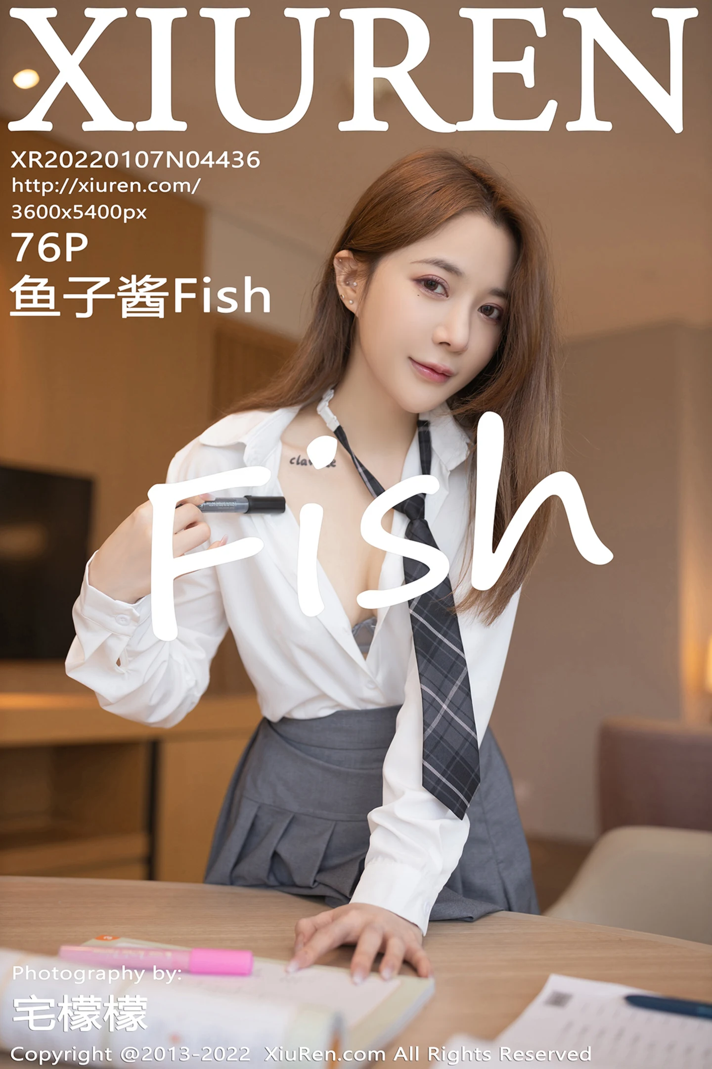 [XiuRen秀人网]No.4436_模特鱼子酱Fish私房脱JK制服露轻透情趣内衣秀完美身材诱惑写真75P-秀人网 - XiuRen.Space